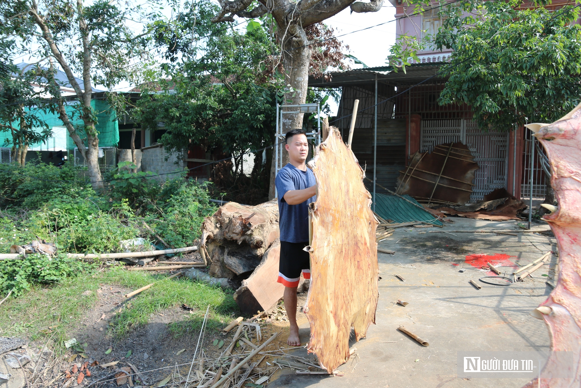 L&agrave;ng nghề trống da vang danh xứ Nghệ hối hả chạy đua v&agrave;o vụ Tết - Ảnh 6.