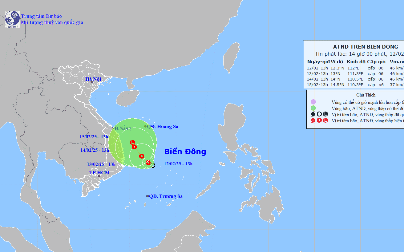 Bộ NN&PTNT: Chủ động ứng phó với áp thấp nhiệt đới trên Biển Đông