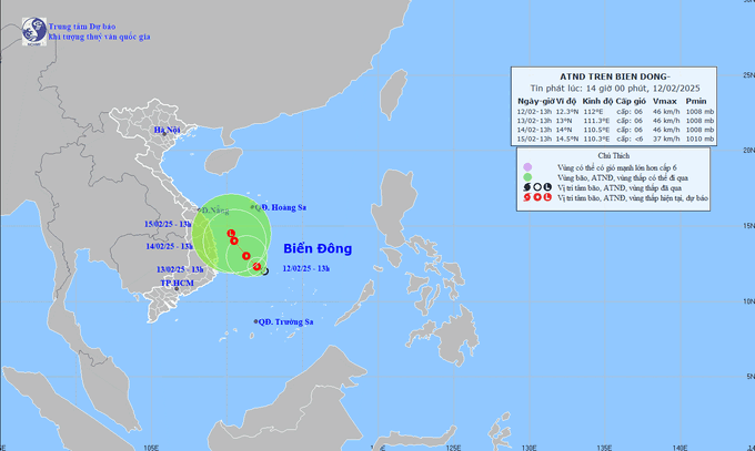 Bộ NN&PTNT: Chủ động ứng phó với áp thấp nhiệt đới trên Biển Đông- Ảnh 1.