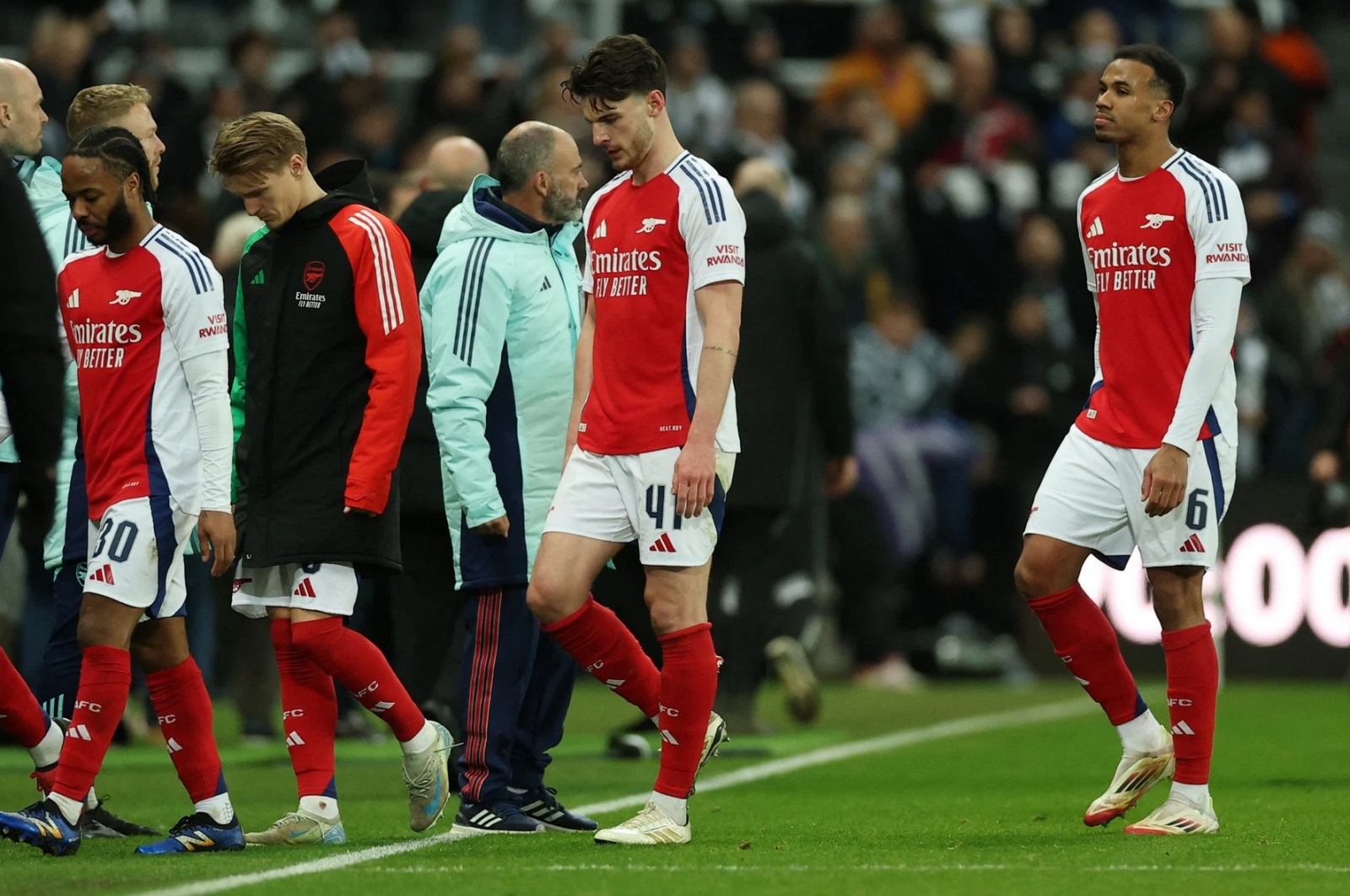 Arsenal đối diện nguy cơ mùa giải trắng tay ở mùa giải năm nay. (Ảnh: Eurosports)