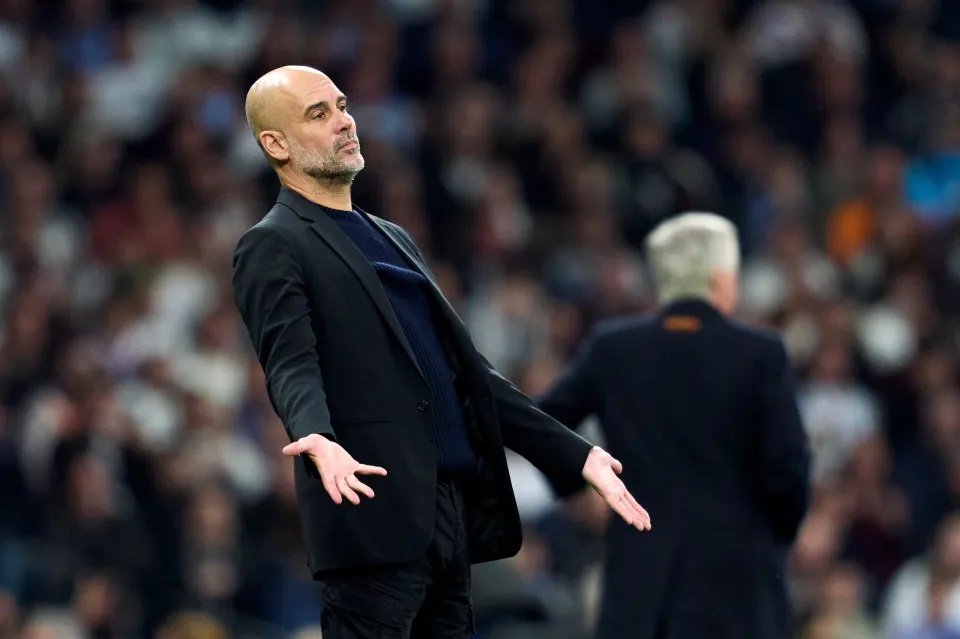 Manchester City của Pep Guardiola đã bị Real Madrid đánh bại một cách thuyết phục. (Nguồn: Getty)