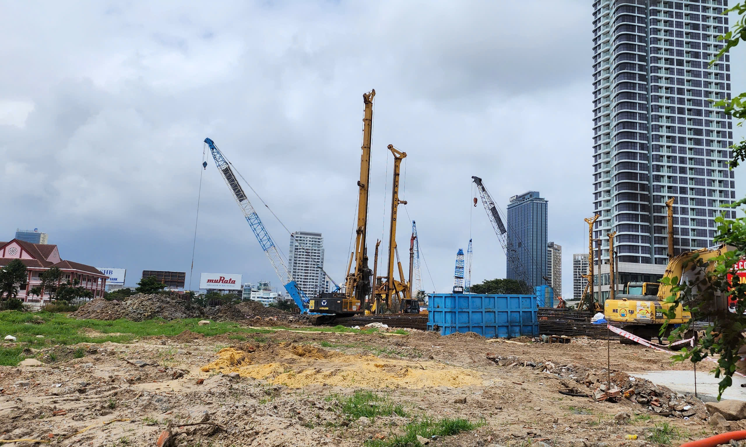 Bên trong dự án Khu đô thị Capital Square 3, nơi FECON đang thực hiện thi công.