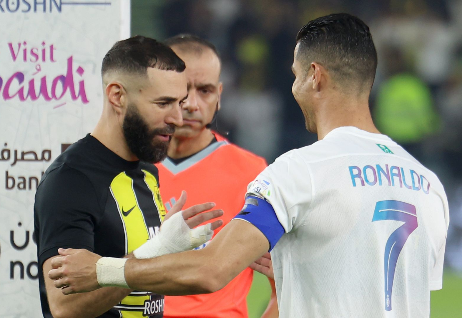 Benzema và Cristiano Ronaldo.