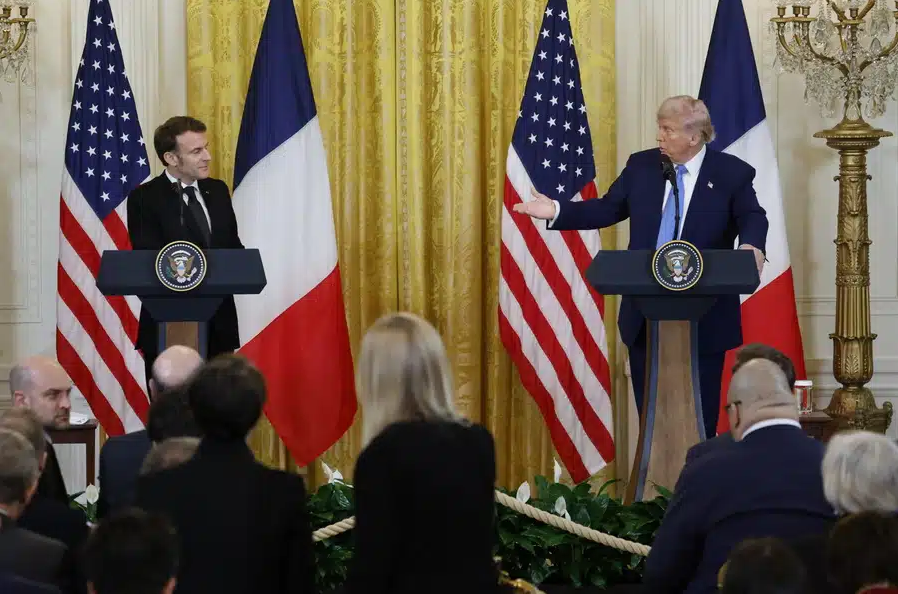 Tín hiệu tích cực từ cuộc gặp của ông Macron và ông Trump tại Nhà Trắng- Ảnh 1.