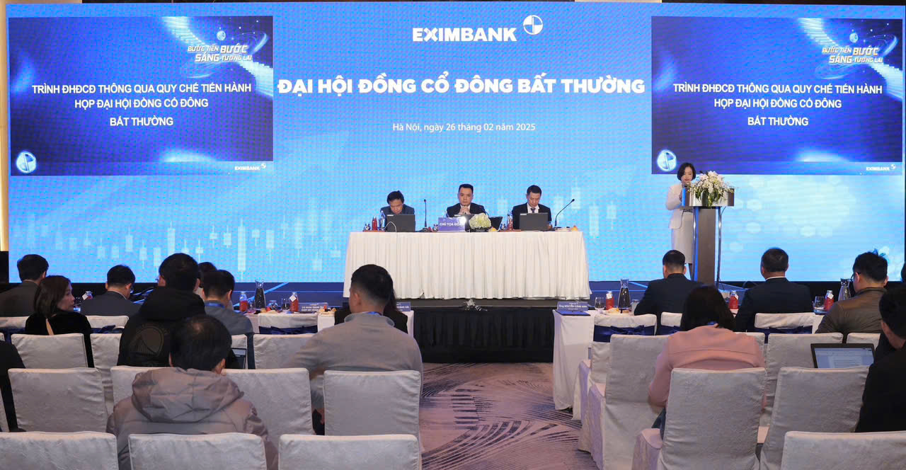 ĐHĐCĐ bất thường Eximbank: Bầu bổ sung thành viên BKS, bàn chuyện sửa điều lệ ngân hàng- Ảnh 1.