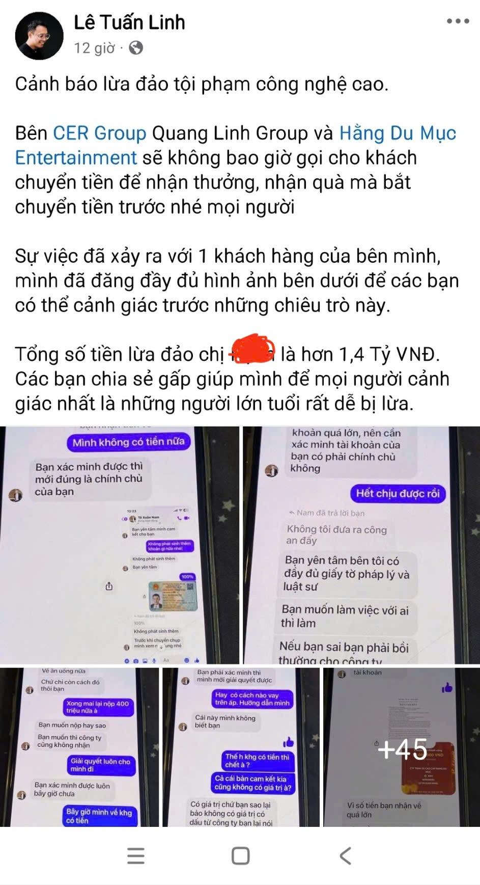 Bị Hằng Du mục dỏm lừa trên "phây", một nạn nhân ở Hà Nội mất tiền tỷ- Ảnh 3.