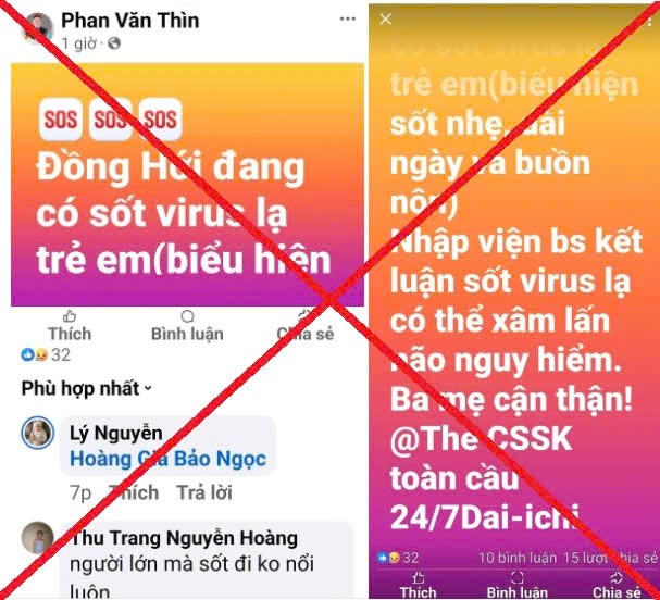 Thông tin trẻ mắc virus lạ có thể xâm nhập vào não ở Quảng Bình là sai sự thật- Ảnh 1.