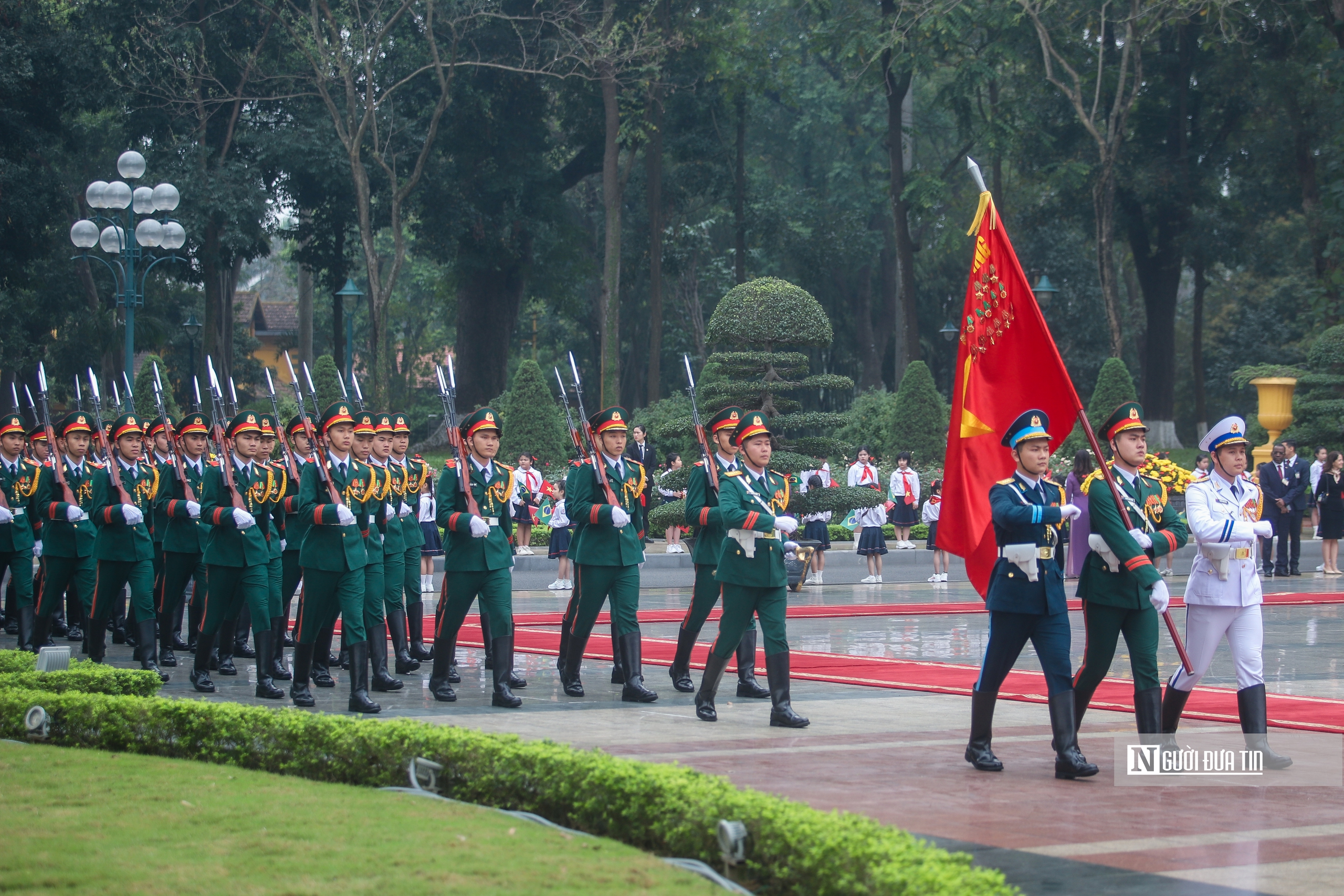 Chủ tịch nước Lương Cường chủ trì lễ đón Tổng thống Brazil- Ảnh 2.