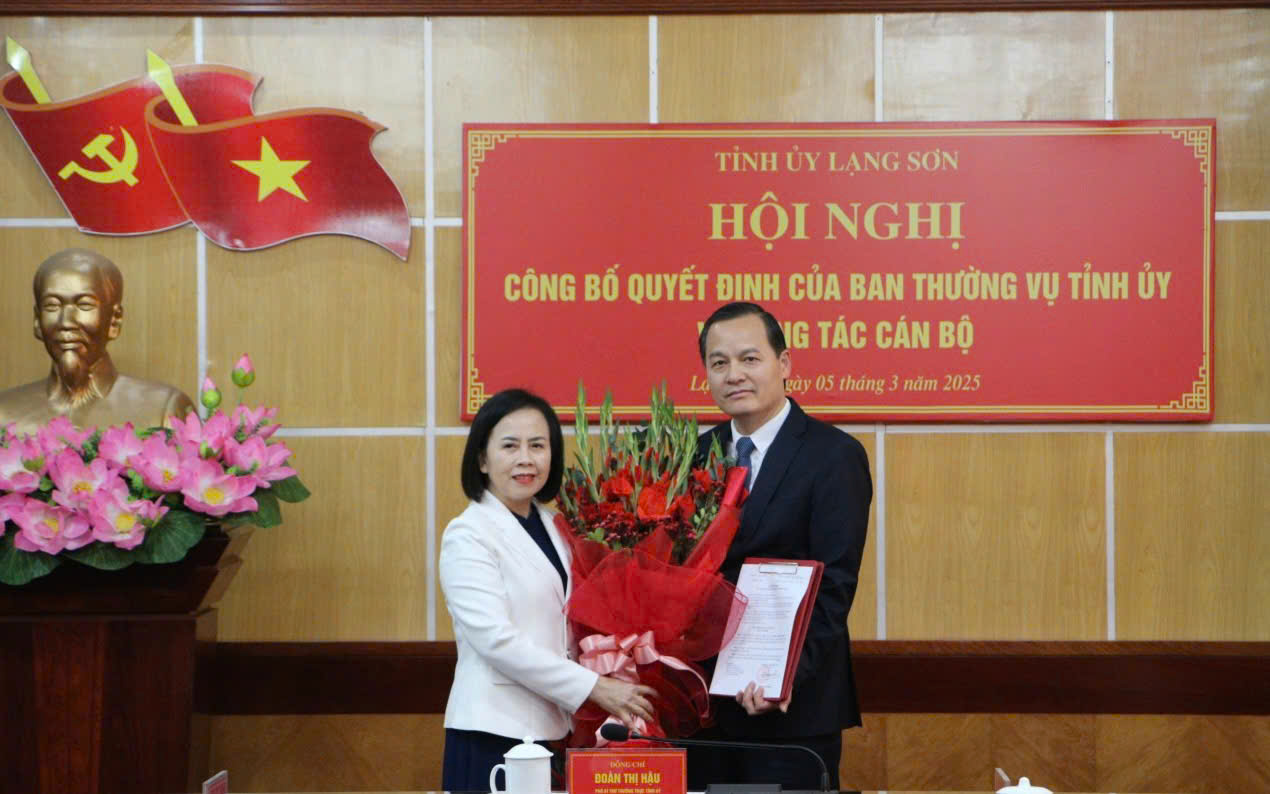 Lạng Sơn có tân Bí thư Thành ủy và Trưởng Ban Nội chính Tỉnh ủy- Ảnh 1.