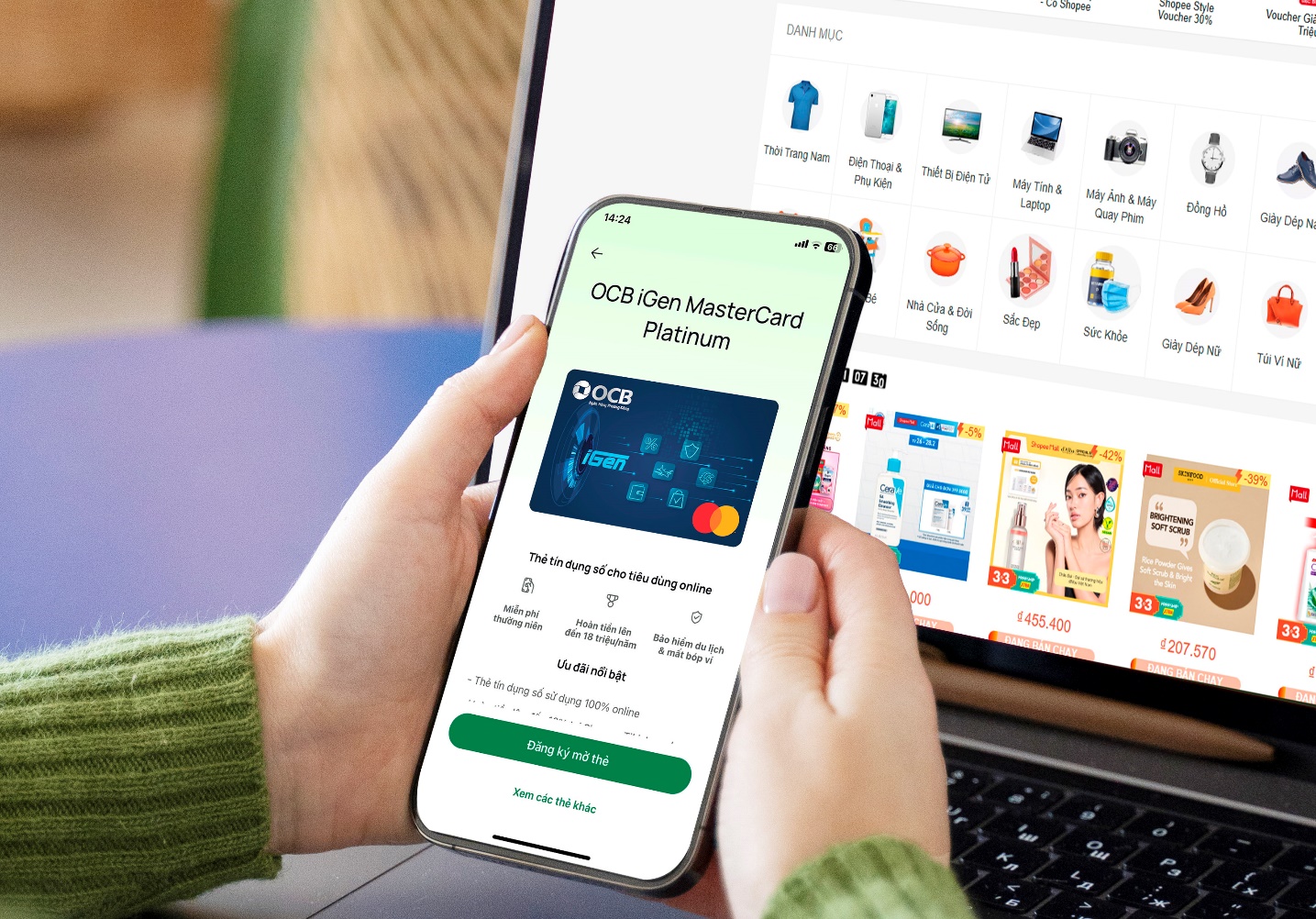 OCB iGen Mastercard Platinum: Thẻ tín dụng mua sắm trực tuyến "năng động" nhất- Ảnh 1. OCB iGen Mastercard Platinum: Thẻ tín dụng mua sắm trực tuyến "năng động" nhất- Ảnh 1.