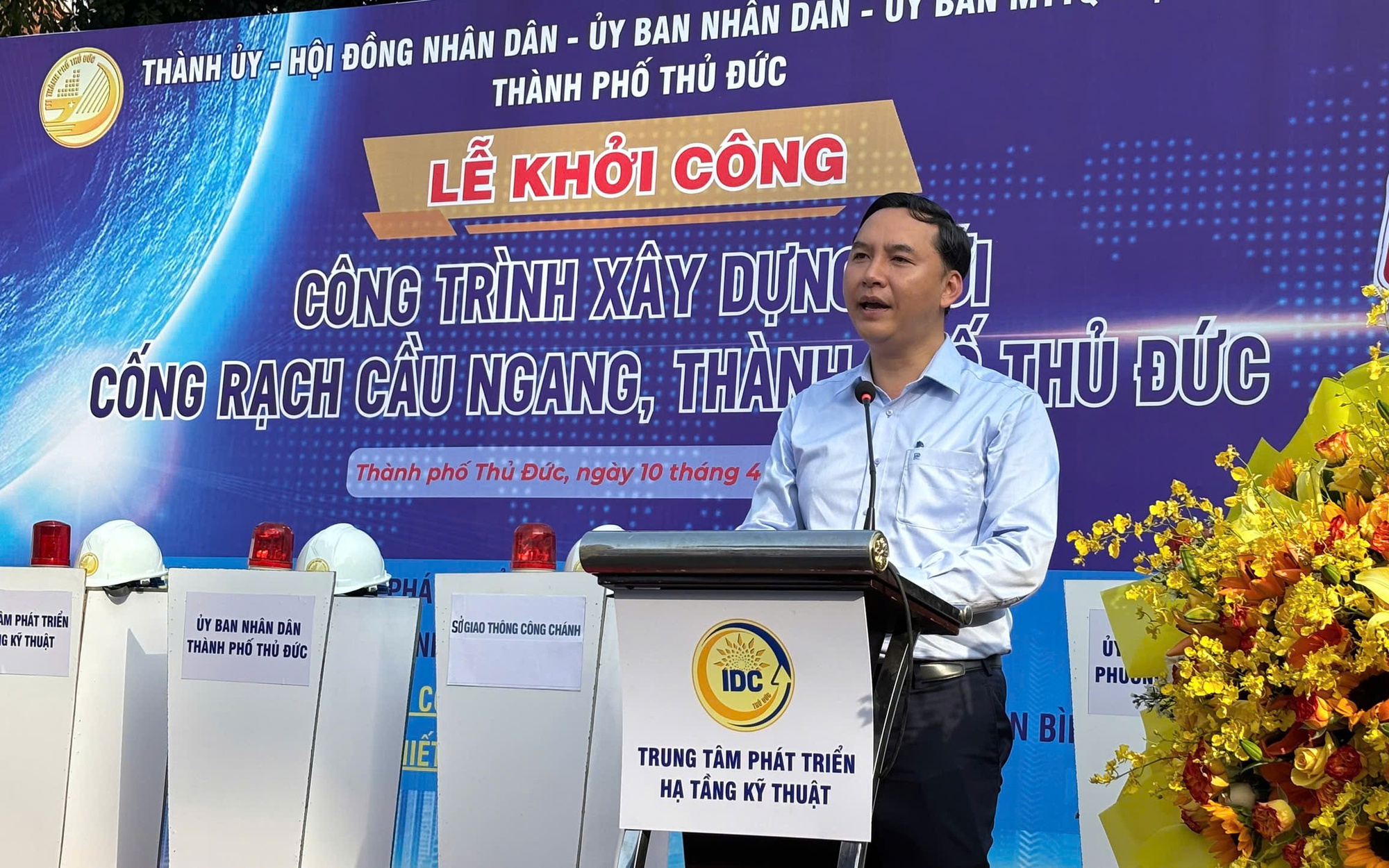 Tp.HCM: Khởi công cống Rạch Cầu Ngang, xóa điểm ngập kinh niên tại chợ Thủ Đức