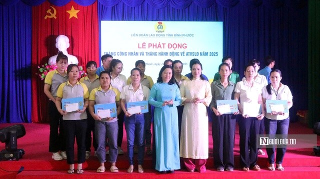 Bình Phước: Phát động Tháng Công nhân - Tháng hành động về an toàn vệ sinh lao động năm 2025- Ảnh 2. Bình Phước: Phát động Tháng Công nhân - Tháng hành động về an toàn vệ sinh lao động năm 2025- Ảnh 2.