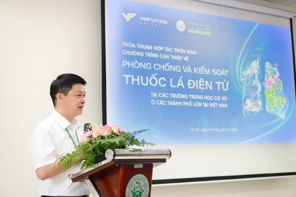 Trường Đại học Y tế Công cộng và Quỹ VinFuture hợp tác phòng chống - kiểm soát thuốc lá điện tử học đường- Ảnh 2. Trường Đại học Y tế Công cộng và Quỹ VinFuture hợp tác phòng chống - kiểm soát thuốc lá điện tử học đường- Ảnh 2.