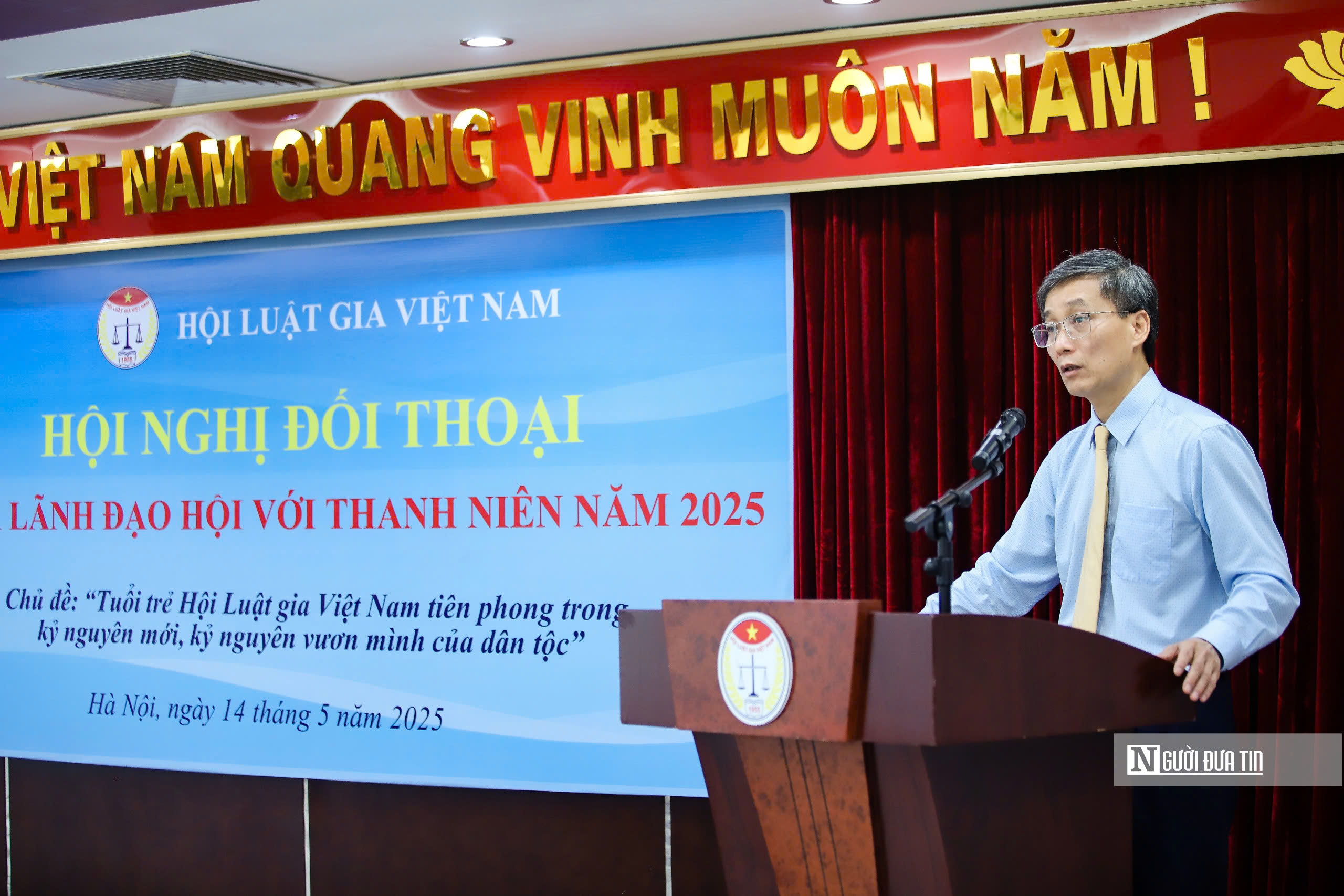 Chủ tịch Hội Luật gia Việt Nam đối thoại với đoàn viên thanh niên- Ảnh 1. Chủ tịch Hội Luật gia Việt Nam đối thoại với đoàn viên thanh niên- Ảnh 1.