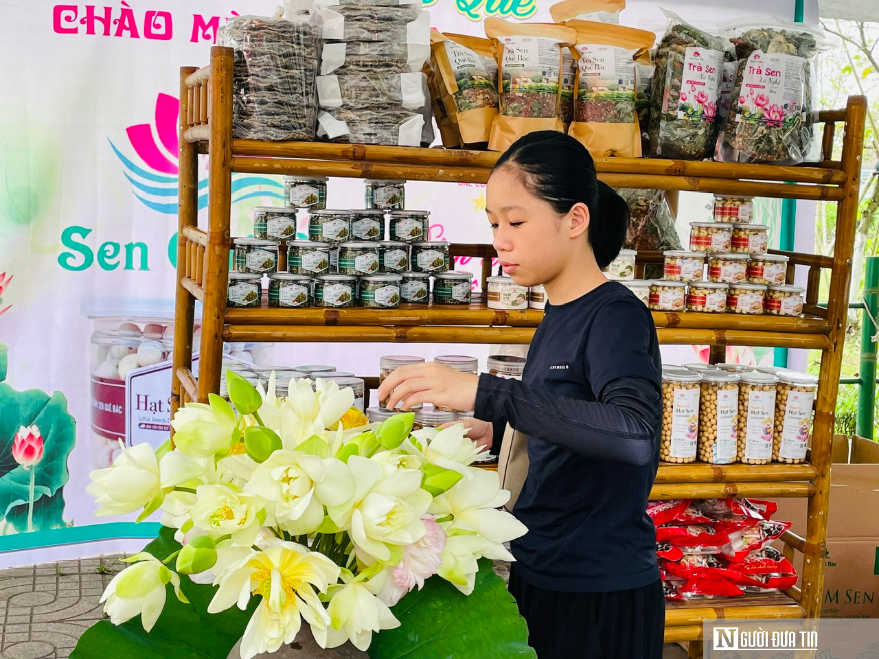 Tháng Năm về, ngắm hoa sen bình dị ở quê Bác- Ảnh 10.
