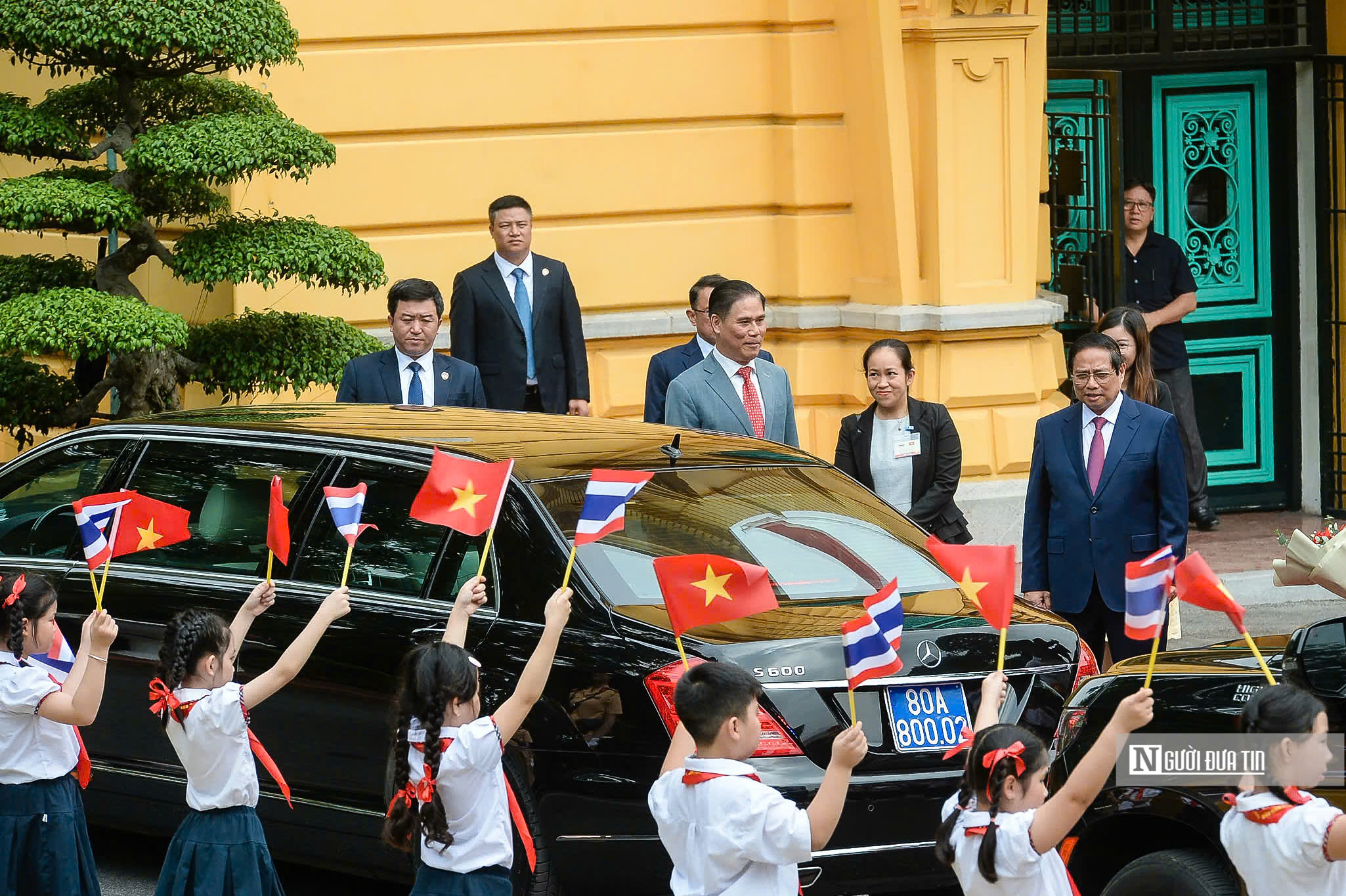 Thủ tướng Phạm Minh Chính chủ trì lễ đón Thủ tướng Thái Lan- Ảnh 4. Thủ tướng Phạm Minh Chính chủ trì lễ đón Thủ tướng Thái Lan- Ảnh 4.