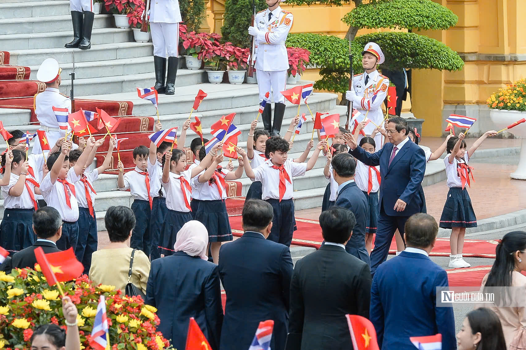 Thủ tướng Phạm Minh Chính chủ trì lễ đón Thủ tướng Thái Lan- Ảnh 2. Thủ tướng Phạm Minh Chính chủ trì lễ đón Thủ tướng Thái Lan- Ảnh 2.