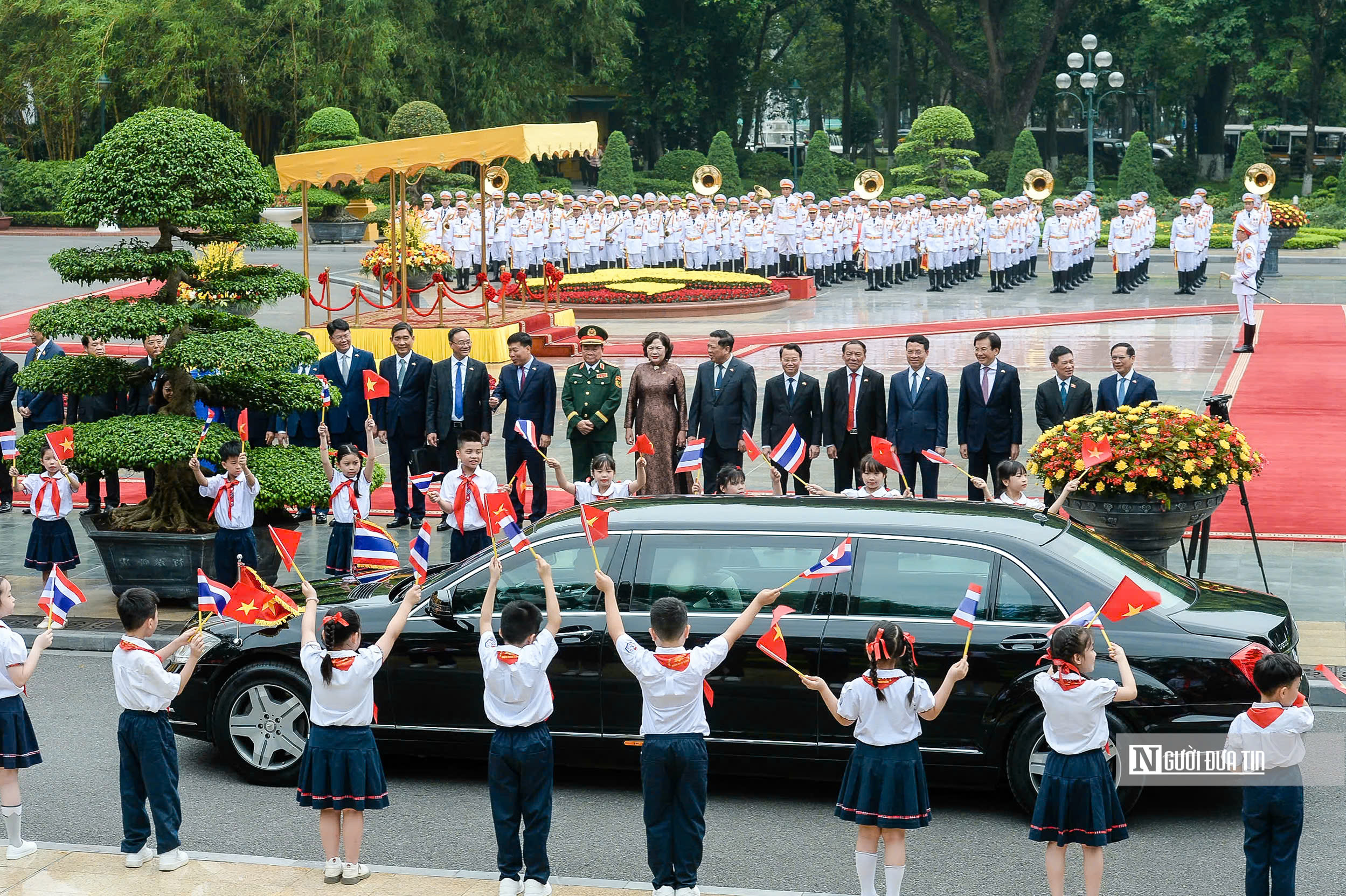 Thủ tướng Phạm Minh Chính chủ trì lễ đón Thủ tướng Thái Lan- Ảnh 3. Thủ tướng Phạm Minh Chính chủ trì lễ đón Thủ tướng Thái Lan- Ảnh 3.