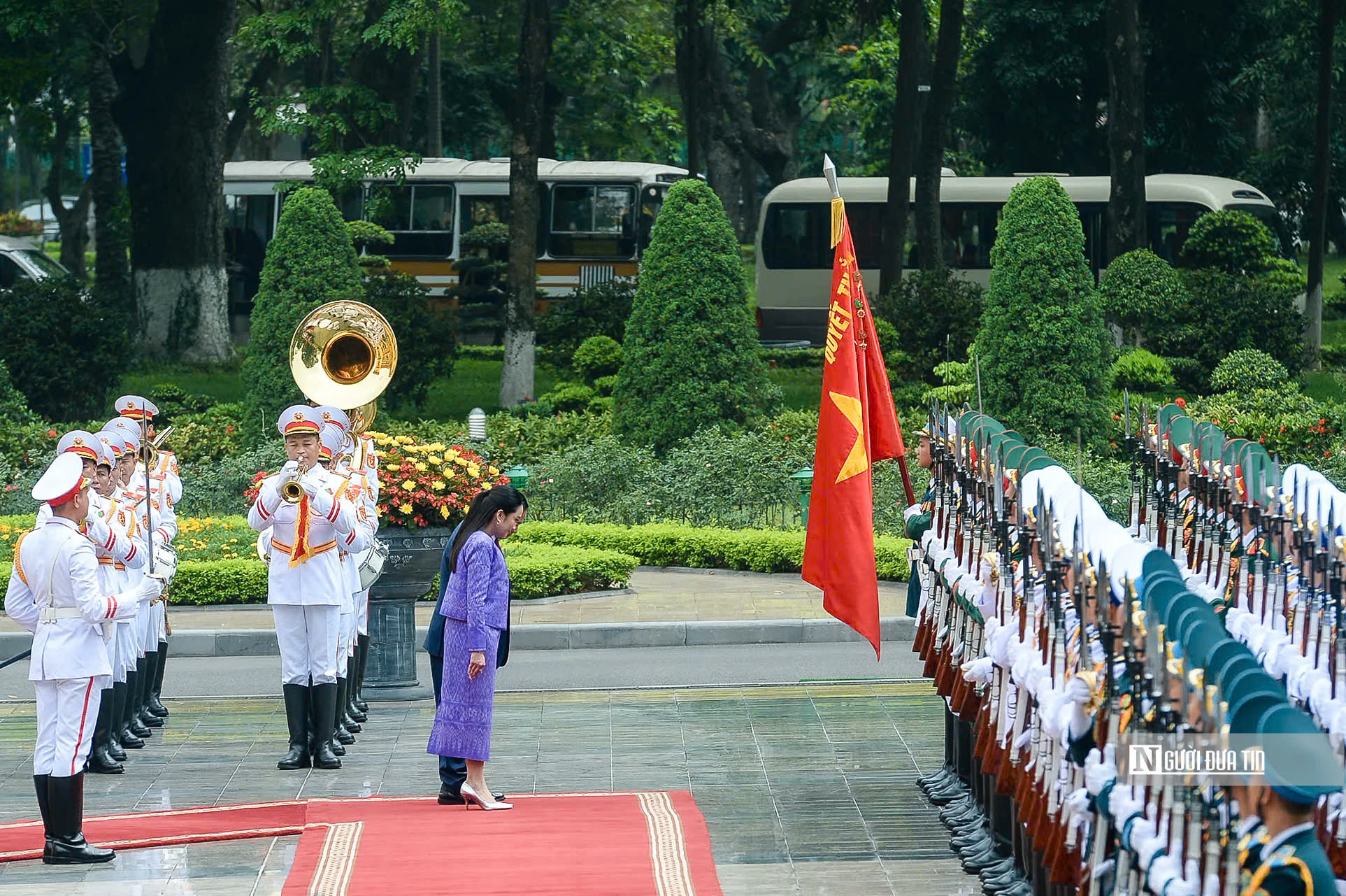 Thủ tướng Phạm Minh Chính chủ trì lễ đón Thủ tướng Thái Lan- Ảnh 7. Thủ tướng Phạm Minh Chính chủ trì lễ đón Thủ tướng Thái Lan- Ảnh 7.
