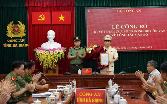 Bí thư Huyện ủy được bổ nhiệm làm Phó Giám đốc Công an tỉnh Hà Giang