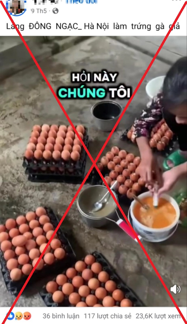 Đề nghị xác minh, xử lý nghiêm việc bịa đặt về trứng gà giả khiến người nông dân điêu đứng- Ảnh 1. Đề nghị xác minh, xử lý nghiêm việc bịa đặt về trứng gà giả khiến người nông dân điêu đứng- Ảnh 1.