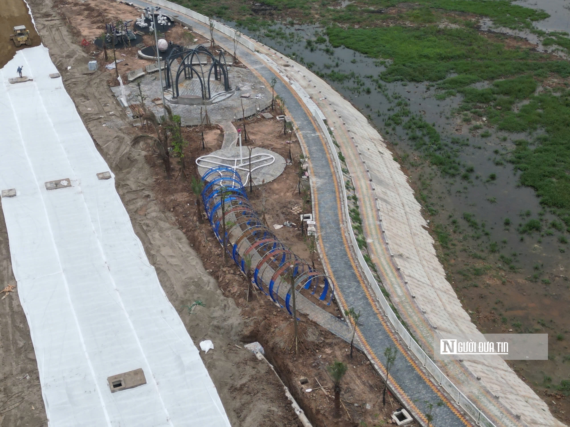 Hà Nội: Hồ điều hoà rộng gần 6ha tại quận Long Biên đang thành hình- Ảnh 6. Hà Nội: Hồ điều hoà rộng gần 6ha tại quận Long Biên đang thành hình- Ảnh 6.