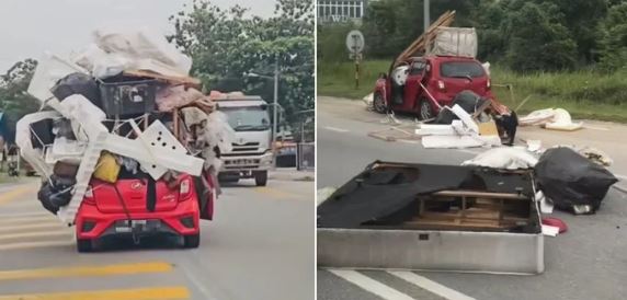 Thót tim cảnh người đàn ông lái xe máy trong khi nằm trên nệm- Ảnh 3. Thót tim cảnh người đàn ông lái xe máy trong khi nằm trên nệm- Ảnh 3.