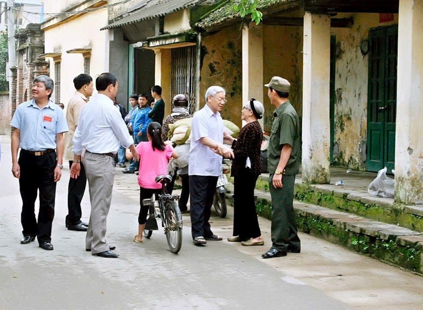 Cố Tổng Bí thư Nguyễn Phú Trọng trong “vòng tay” quê hương- Ảnh 2. Cố Tổng Bí thư Nguyễn Phú Trọng trong “vòng tay” quê hương- Ảnh 2.