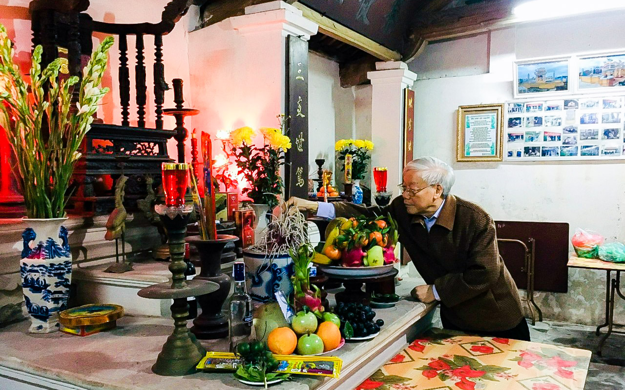 Cố Tổng Bí thư Nguyễn Phú Trọng trong “vòng tay” quê hương- Ảnh 5. Cố Tổng Bí thư Nguyễn Phú Trọng trong “vòng tay” quê hương- Ảnh 5.