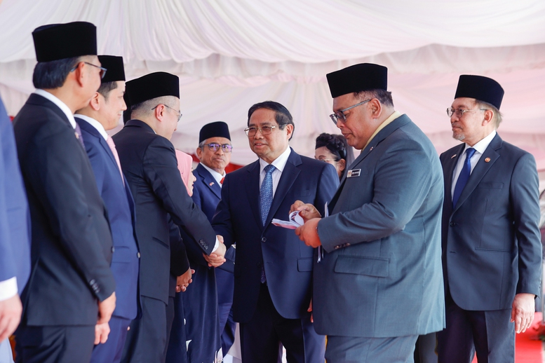 Thủ tướng Malaysia chủ trì lễ đón Thủ tướng Phạm Minh Chính- Ảnh 5. Thủ tướng Malaysia chủ trì lễ đón Thủ tướng Phạm Minh Chính- Ảnh 5.