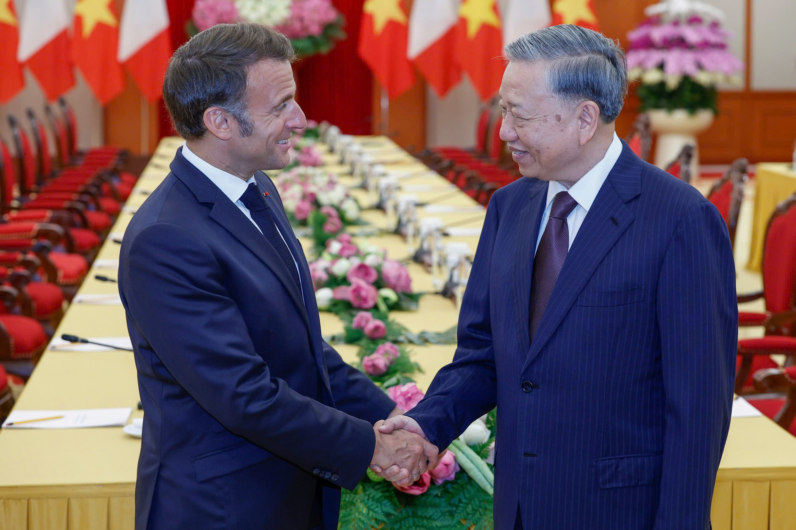 Tổng Bí thư Tô Lâm tiếp Tổng thống Pháp Macron- Ảnh 3.