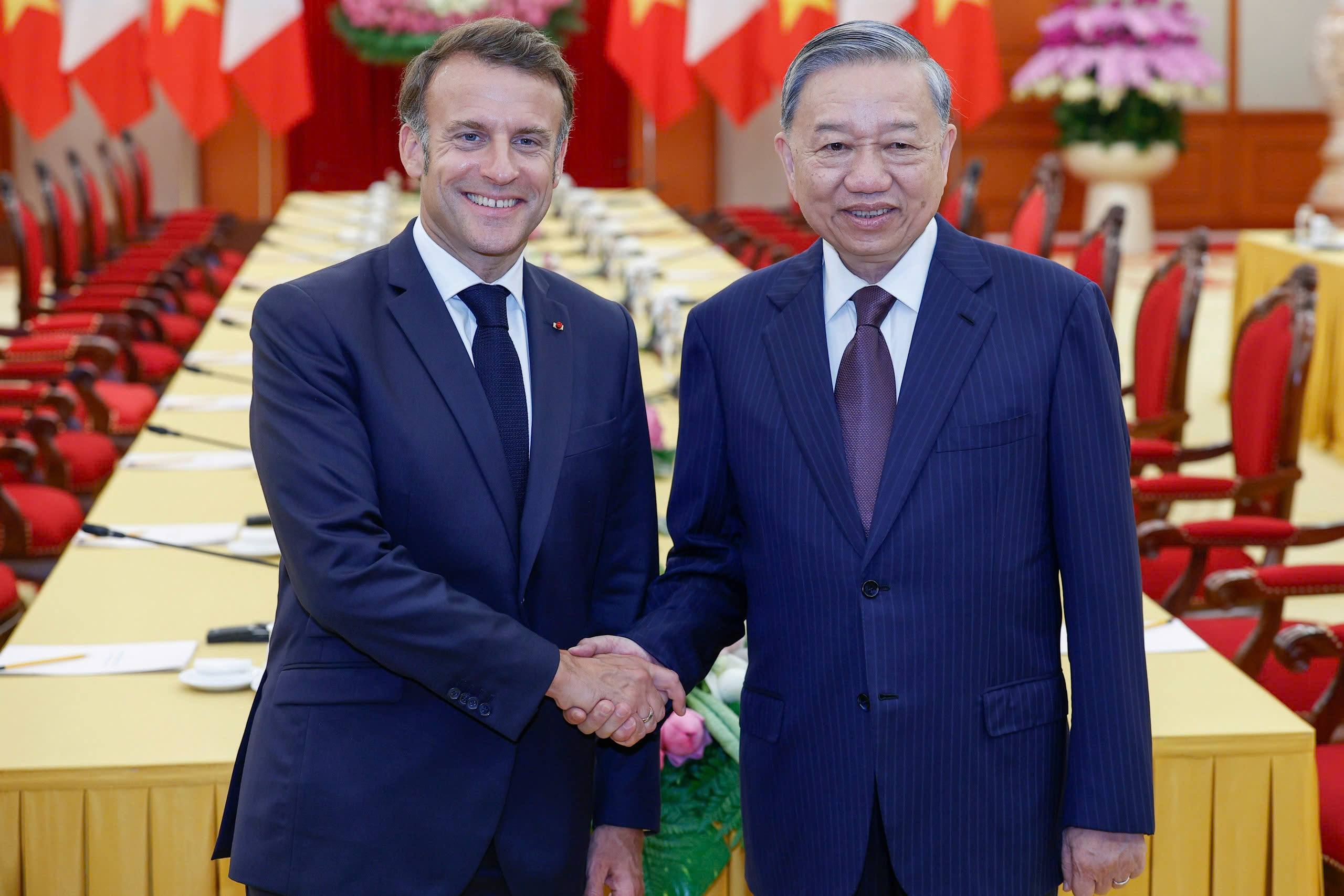 Tổng Bí thư Tô Lâm tiếp Tổng thống Pháp Macron- Ảnh 4.