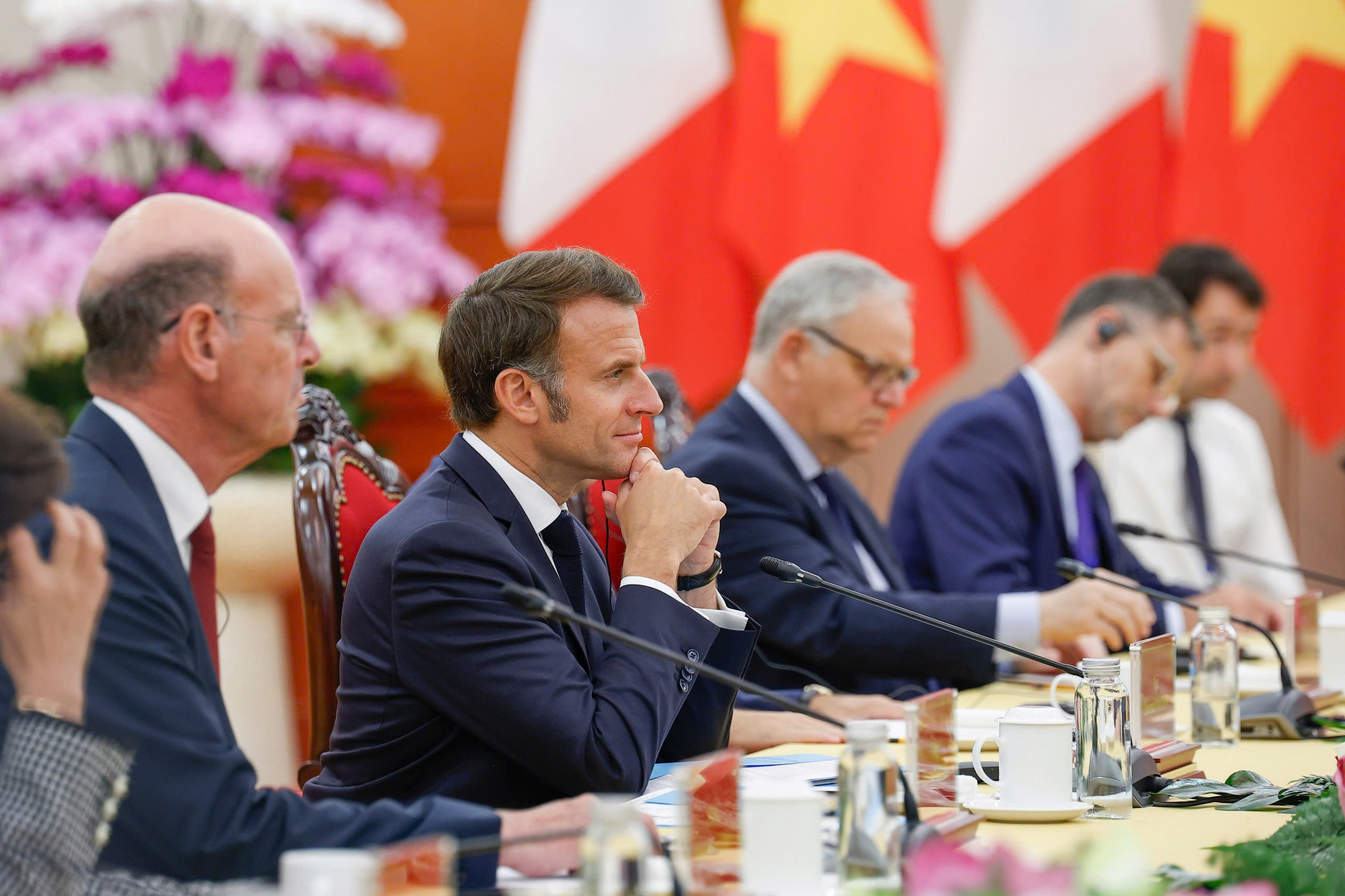 Tổng Bí thư Tô Lâm tiếp Tổng thống Pháp Macron- Ảnh 7.
