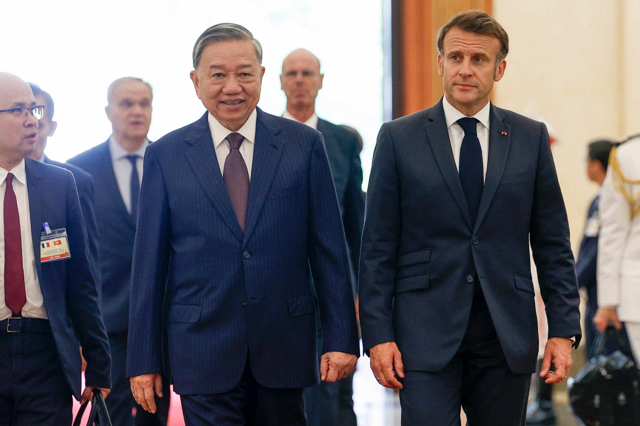 Tổng Bí thư Tô Lâm tiếp Tổng thống Pháp Macron- Ảnh 2.