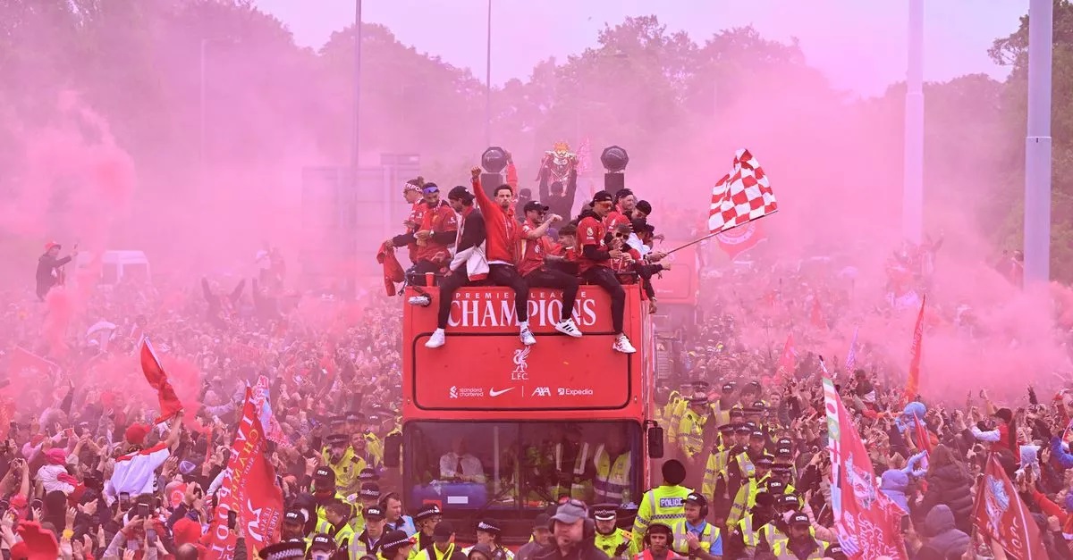 Lễ ăn mừng chức vô địch của Liverpool. (Ảnh: Getty Images) Lễ ăn mừng chức vô địch của Liverpool. (Ảnh: Getty Images)