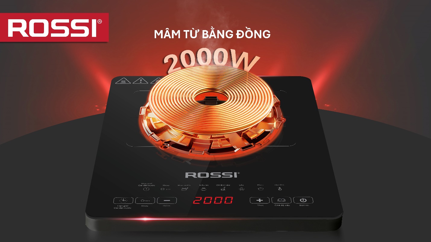 Bếp từ đơn mâm từ bằng đồng ROSSI: Bước đột phá mới trong hành trình nâng tầm tiện nghi sống- Ảnh 2. Bếp từ đơn mâm từ bằng đồng ROSSI: Bước đột phá mới trong hành trình nâng tầm tiện nghi sống- Ảnh 2.