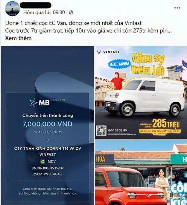 Khách hàng Việt háo hức khoe “bấm nút” chốt cọc sớm VinFast EC Van- Ảnh 3. Khách hàng Việt háo hức khoe “bấm nút” chốt cọc sớm VinFast EC Van- Ảnh 3.