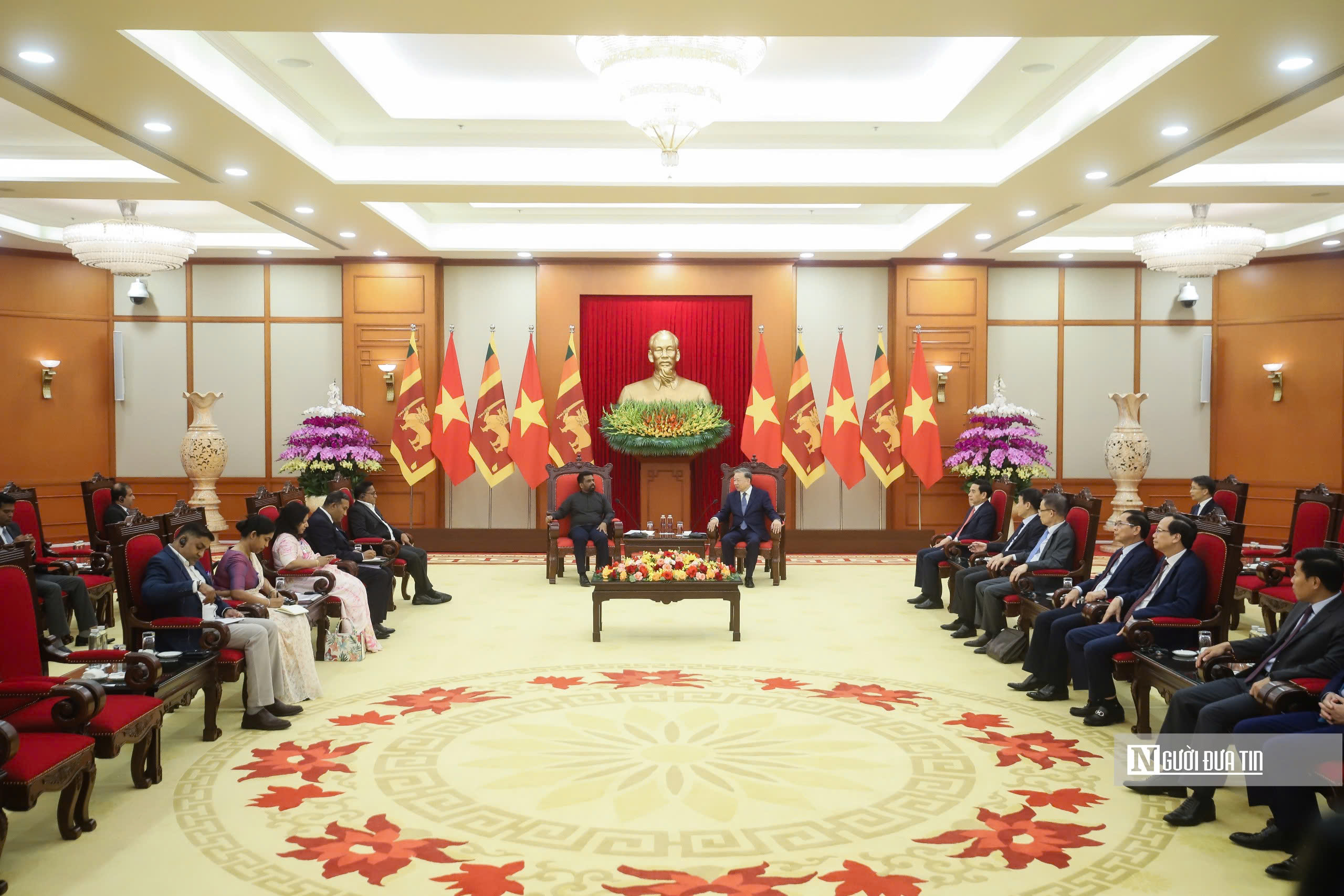 Tổng Bí thư Tô Lâm tiếp Tổng thống Sri Lanka- Ảnh 5. Tổng Bí thư Tô Lâm tiếp Tổng thống Sri Lanka- Ảnh 5.