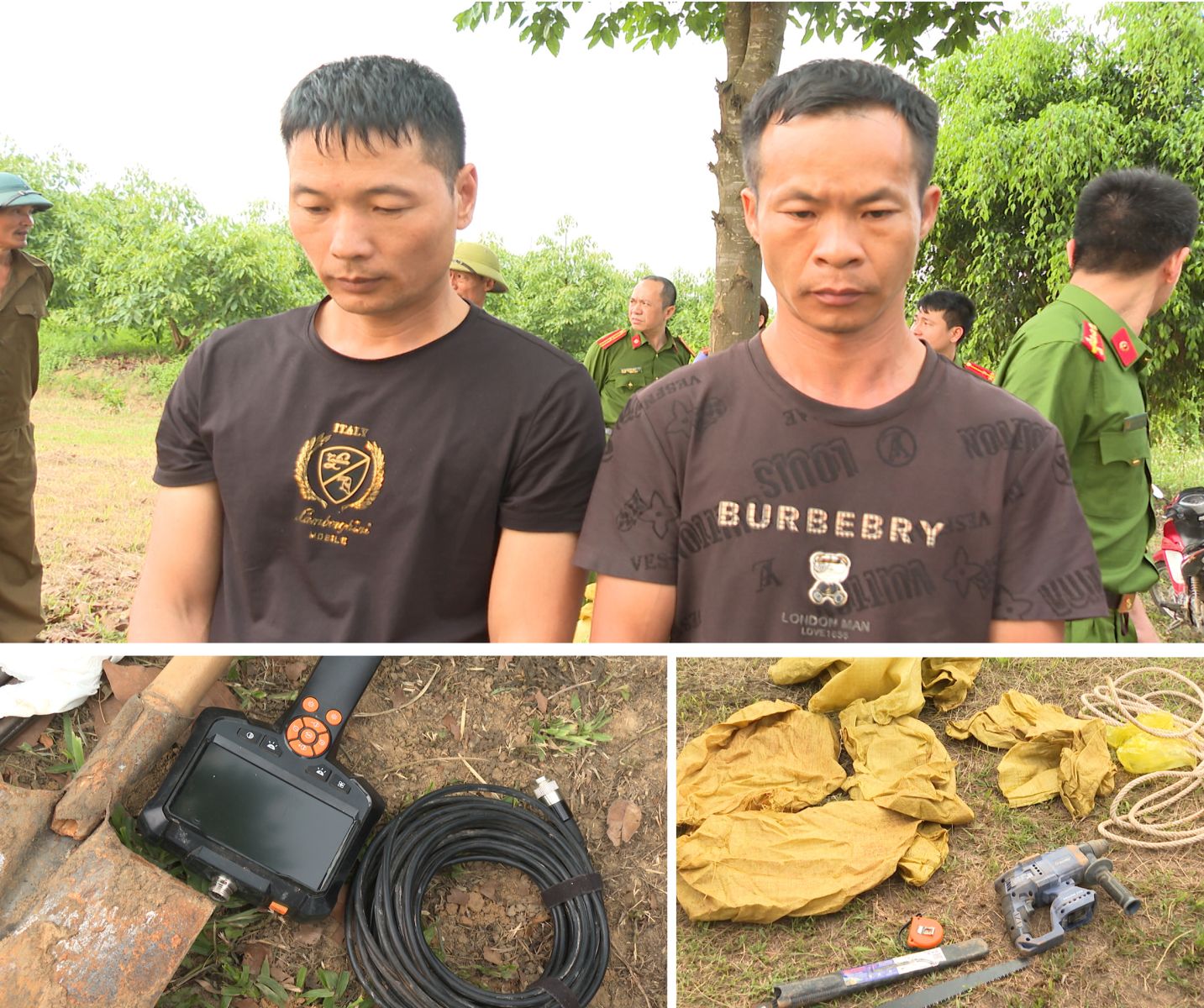 Bắt giữ 2 người Trung Quốc sang Việt Nam đào trộm mộ vua tìm cổ vật- Ảnh 1. Bắt giữ 2 người Trung Quốc sang Việt Nam đào trộm mộ vua tìm cổ vật- Ảnh 1.