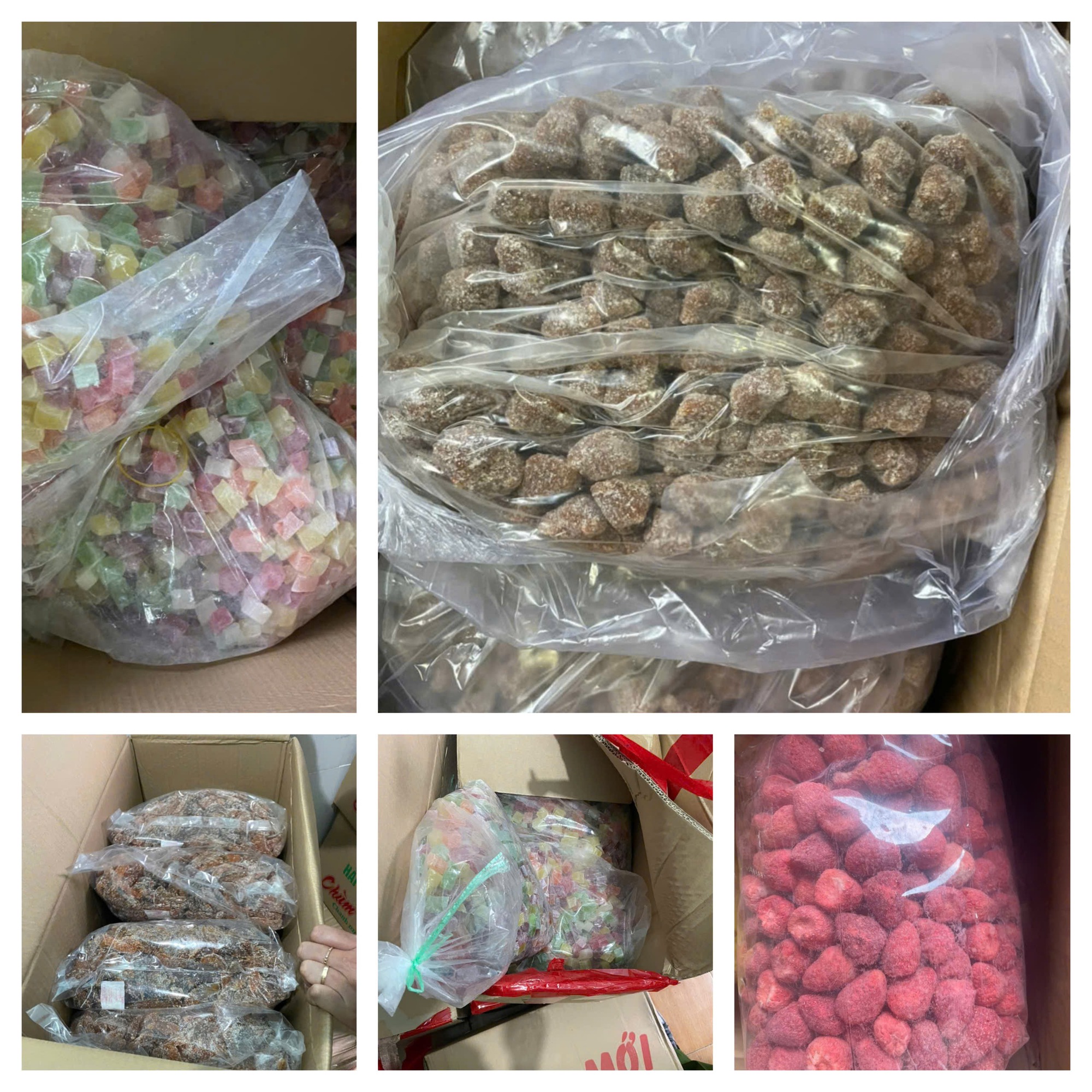 Phát hiện 1.666kg bánh kẹo, trái cây sấy không rõ nguồn gốc tại Lâm Đồng- Ảnh 2. Phát hiện 1.666kg bánh kẹo, trái cây sấy không rõ nguồn gốc tại Lâm Đồng- Ảnh 2.