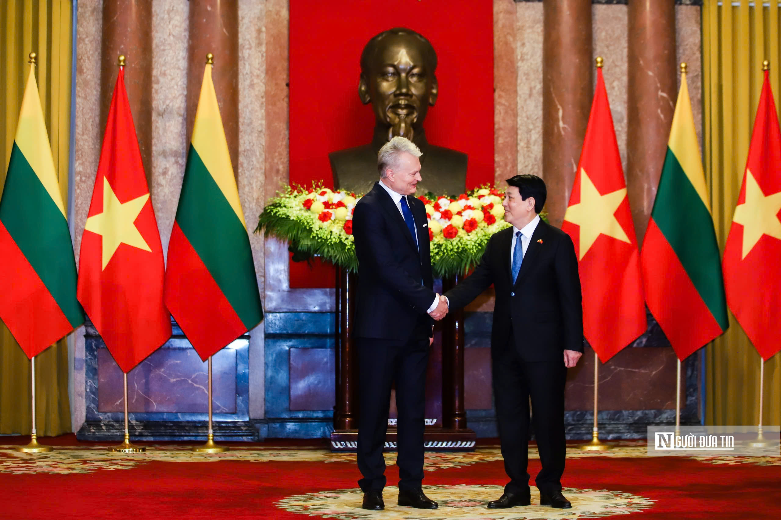 Chủ tịch nước Lương Cường chủ trì Lễ đón chính thức Tổng thống Litva- Ảnh 12. Chủ tịch nước Lương Cường chủ trì Lễ đón chính thức Tổng thống Litva- Ảnh 12.