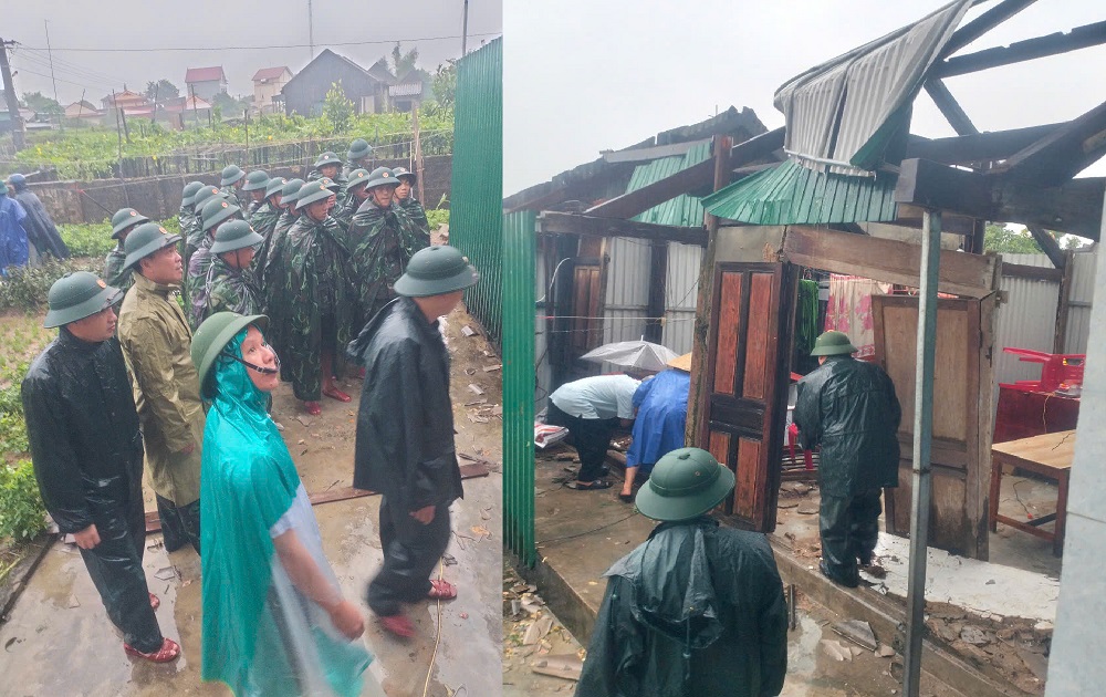 Lốc xoáy làm tốc mái 30 ngôi nhà ở Hà Tĩnh- Ảnh 1. Lốc xoáy làm tốc mái 30 ngôi nhà ở Hà Tĩnh- Ảnh 1.