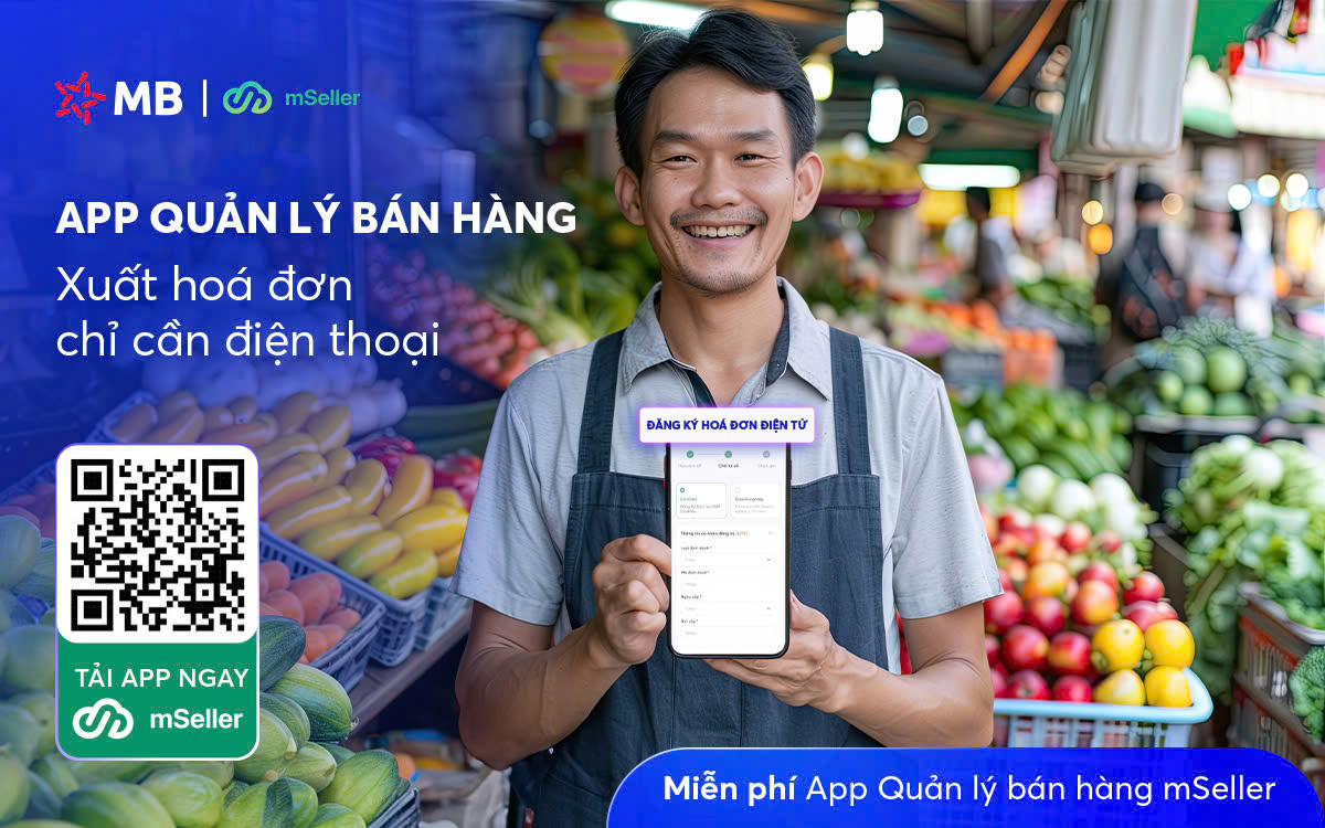 MB tặng miễn phí app bán hàng, xuất hóa đơn điện tử chỉ cần điện thoại- Ảnh 1. MB tặng miễn phí app bán hàng, xuất hóa đơn điện tử chỉ cần điện thoại- Ảnh 1.