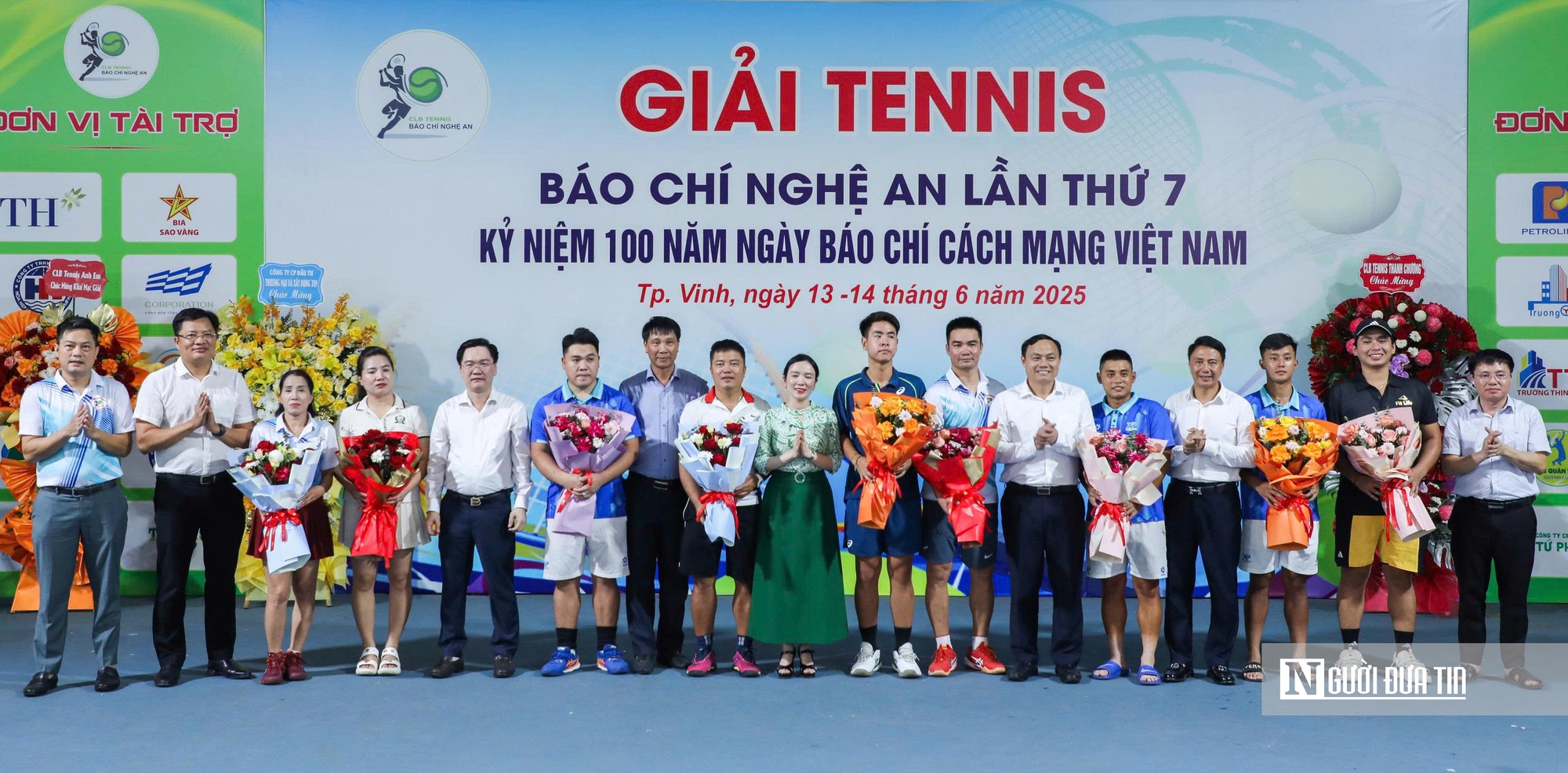 Nhiều vận động viên quốc gia tham dự giải Tennis Báo chí Nghệ An- Ảnh 1. Nhiều vận động viên quốc gia tham dự giải Tennis Báo chí Nghệ An- Ảnh 1.