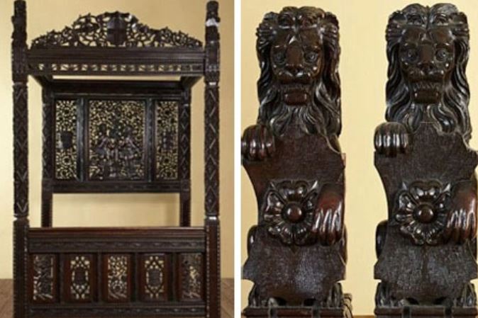 Bất ngờ lai lịch chiếc giường gỗ 700 tỷ đồng bị bỏ lại trong bãi đậu xe- Ảnh 2. Bất ngờ lai lịch chiếc giường gỗ 700 tỷ đồng bị bỏ lại trong bãi đậu xe- Ảnh 2.
