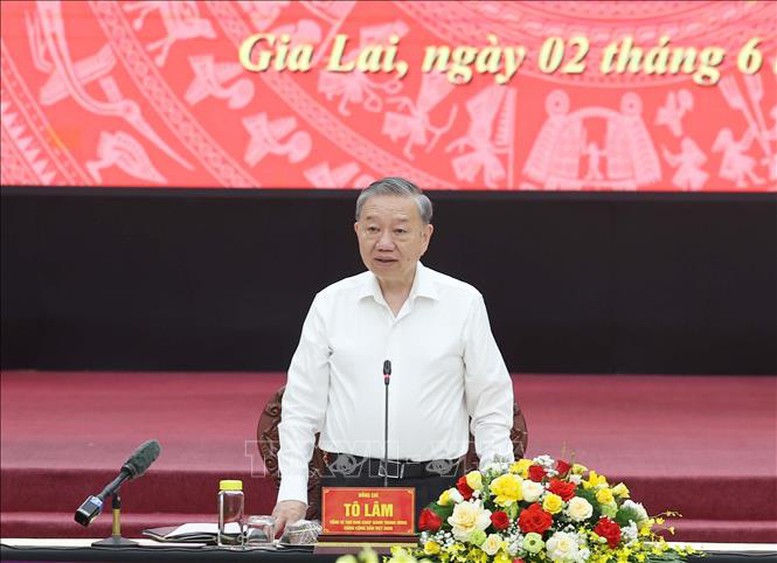 Tổng Bí thư Tô Lâm: Sau hợp nhất, tỉnh Gia Lai (mới) không chỉ lớn về quy mô mà còn mạnh về năng lực cạnh tranh- Ảnh 1. Tổng Bí thư Tô Lâm: Sau hợp nhất, tỉnh Gia Lai (mới) không chỉ lớn về quy mô mà còn mạnh về năng lực cạnh tranh- Ảnh 1.