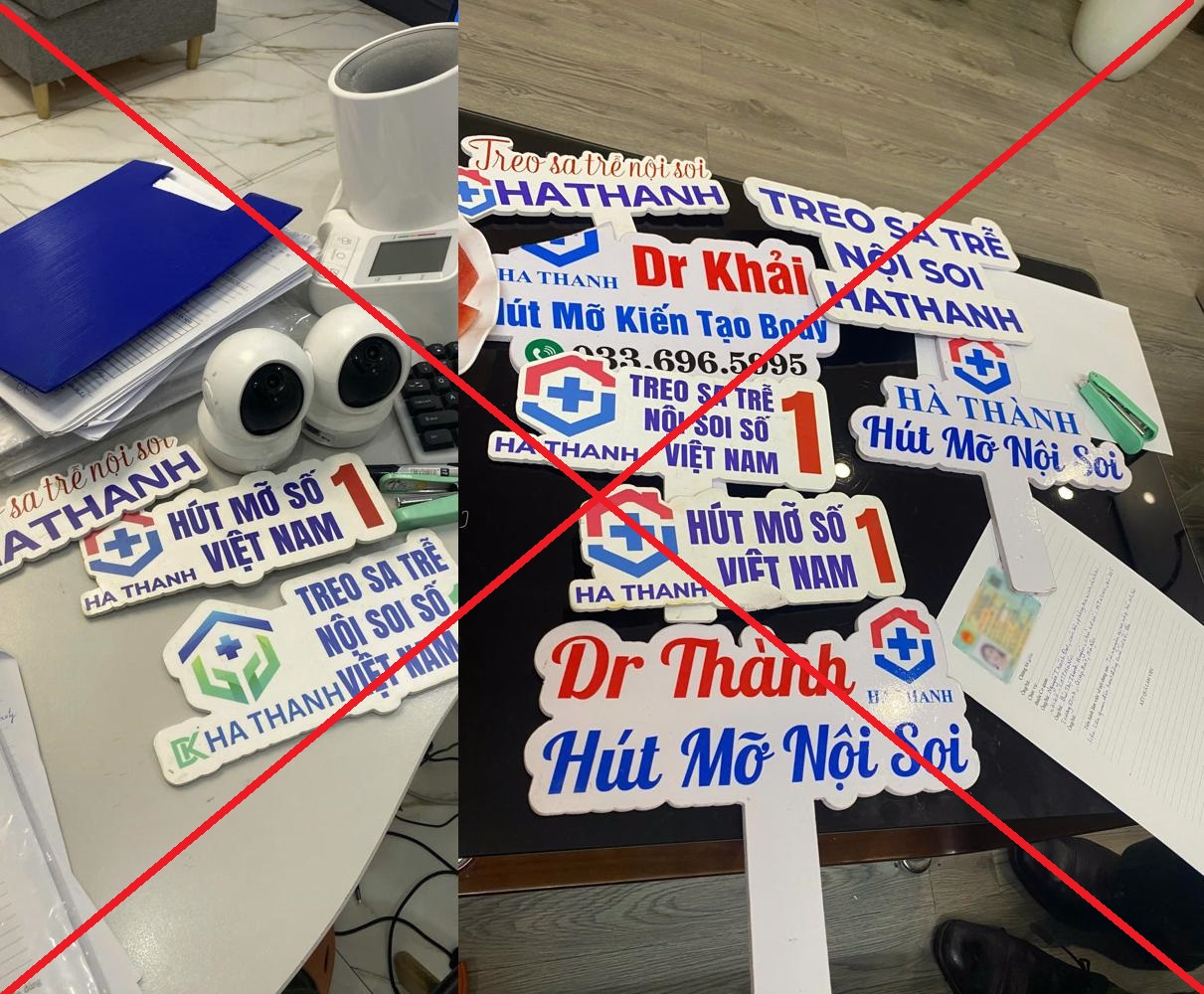 Phát hiện cơ sở thẩm mỹ "chui" mạo danh Bệnh viện Hà Thành- Ảnh 1. Phát hiện cơ sở thẩm mỹ "chui" mạo danh Bệnh viện Hà Thành- Ảnh 1.