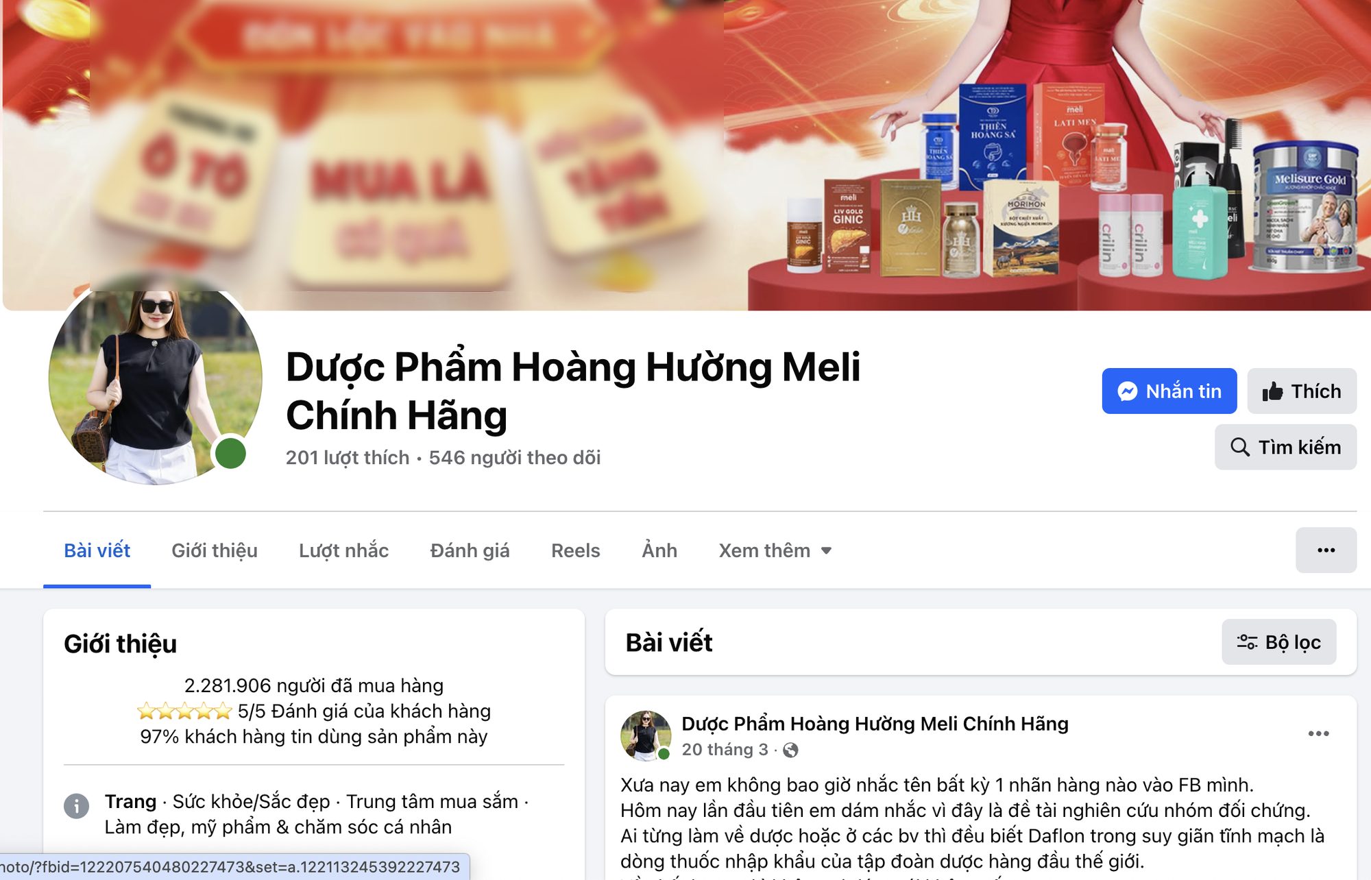 Quảng cáo thực phẩm sai lệch, Cục An toàn Thực phẩm gọi tên "Dược phẩm Hoàng Hường meli chính hãng”- Ảnh 1. Quảng cáo thực phẩm sai lệch, Cục An toàn Thực phẩm gọi tên "Dược phẩm Hoàng Hường meli chính hãng”- Ảnh 1.