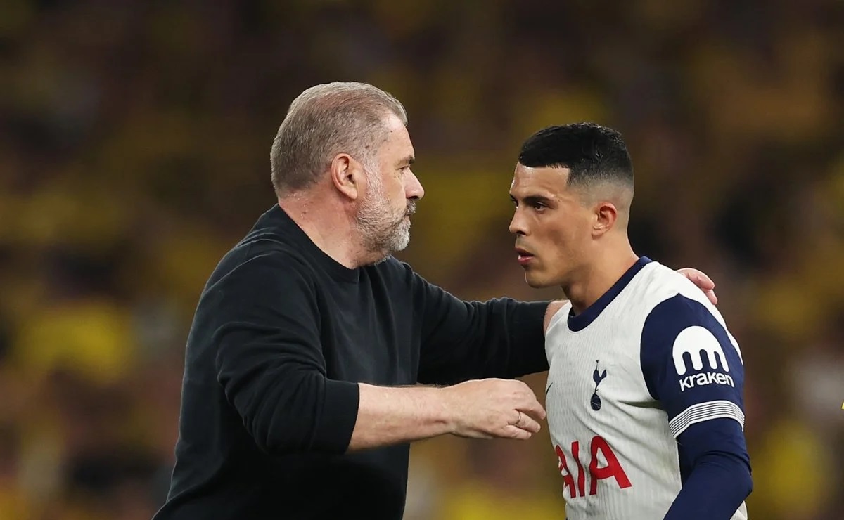 Pedro Porro muốn Ange Postecoglou tiếp tục ở lại Tottenham. (Ảnh: Getty Images) Pedro Porro muốn Ange Postecoglou tiếp tục ở lại Tottenham. (Ảnh: Getty Images)