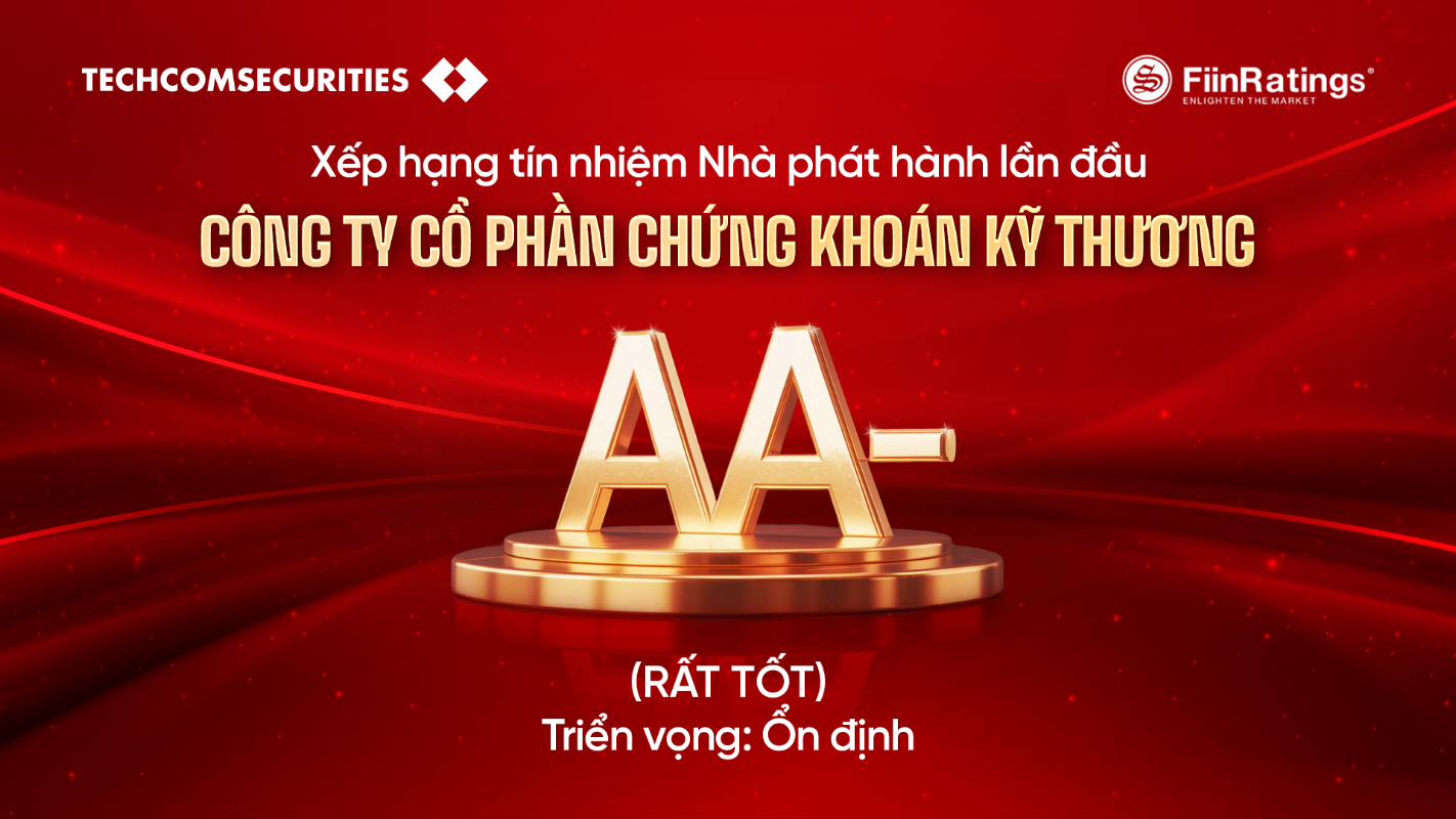 TCBS được FiinRatings xếp hạng tín nhiệm AA- và triển vọng "Ổn định"- Ảnh 1. TCBS được FiinRatings xếp hạng tín nhiệm AA- và triển vọng "Ổn định"- Ảnh 1.